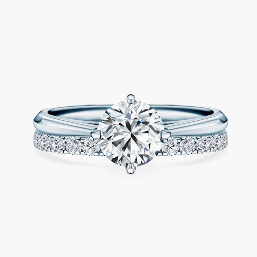 Pierścionek zaręczynowy The Light: białe złoto, diament laboratoryjny